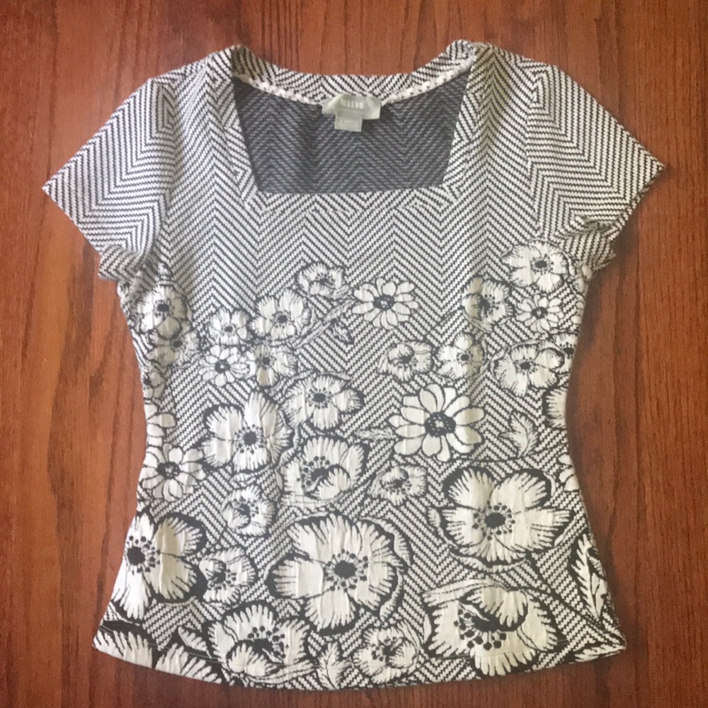 Maeve Black and White Top